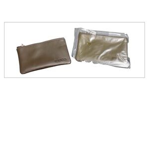 Moda Beige Leather coin pouch new in package brown or olive green
